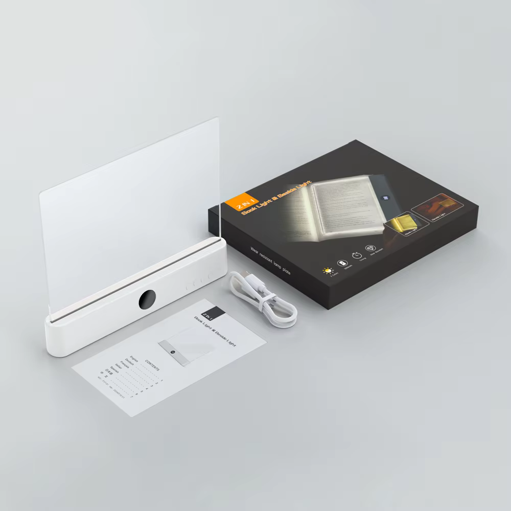 Lampe de livre LED pour Bibliothèques et veilleuse 2 en 1 