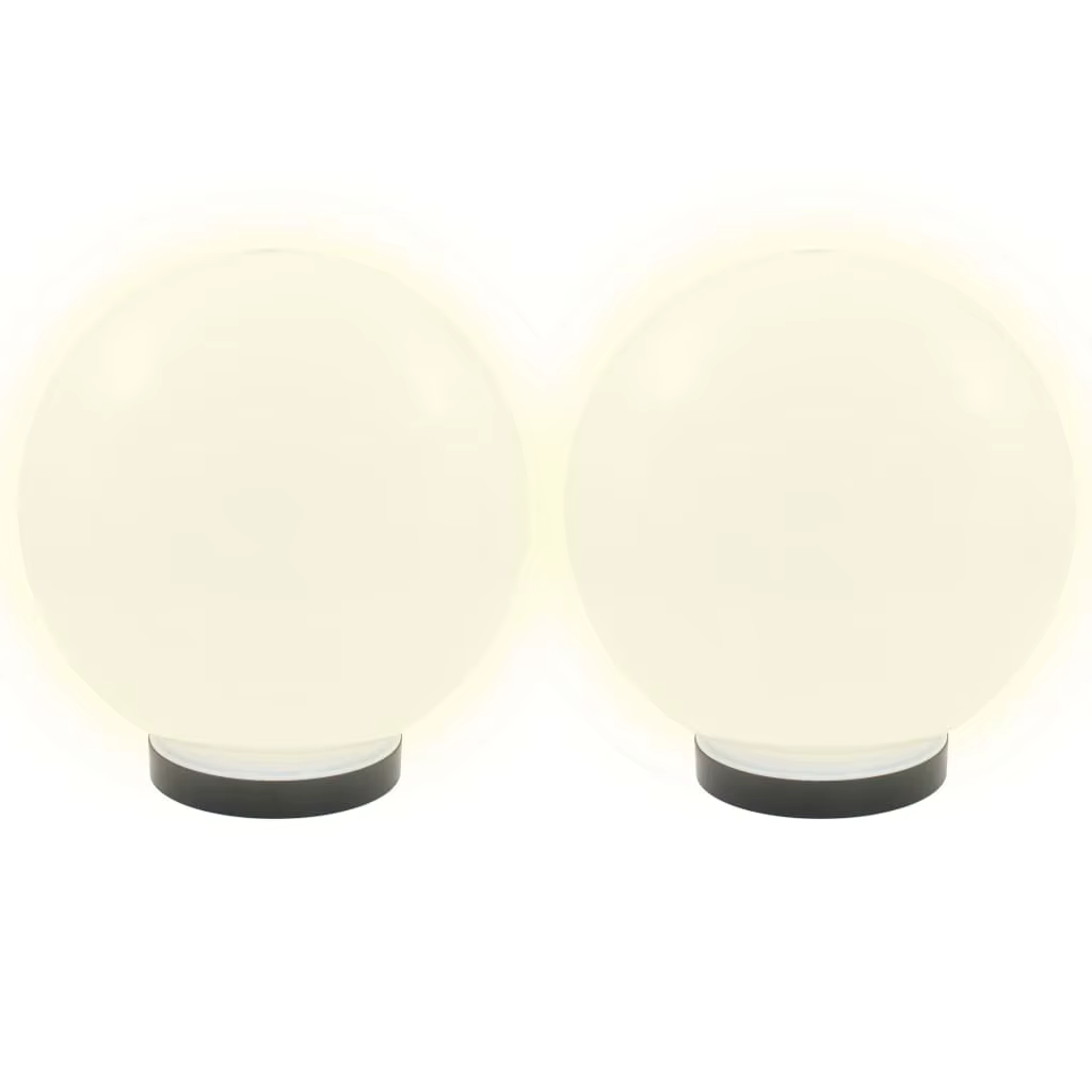 Lot de 2 lampes LED sphériques pour Jardin