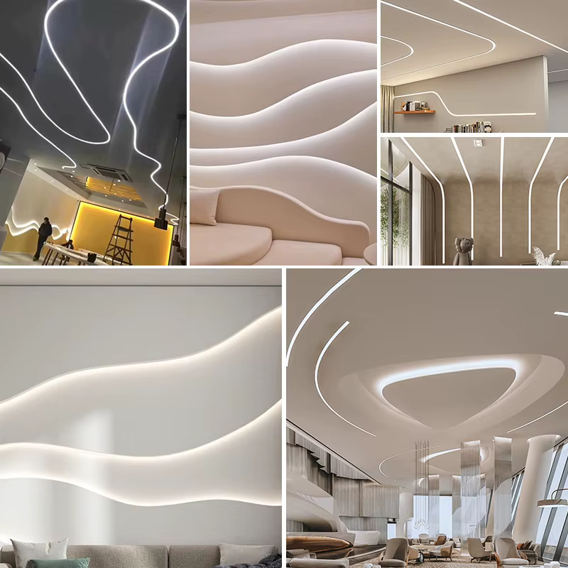 Profilé LED flexible en silicone 