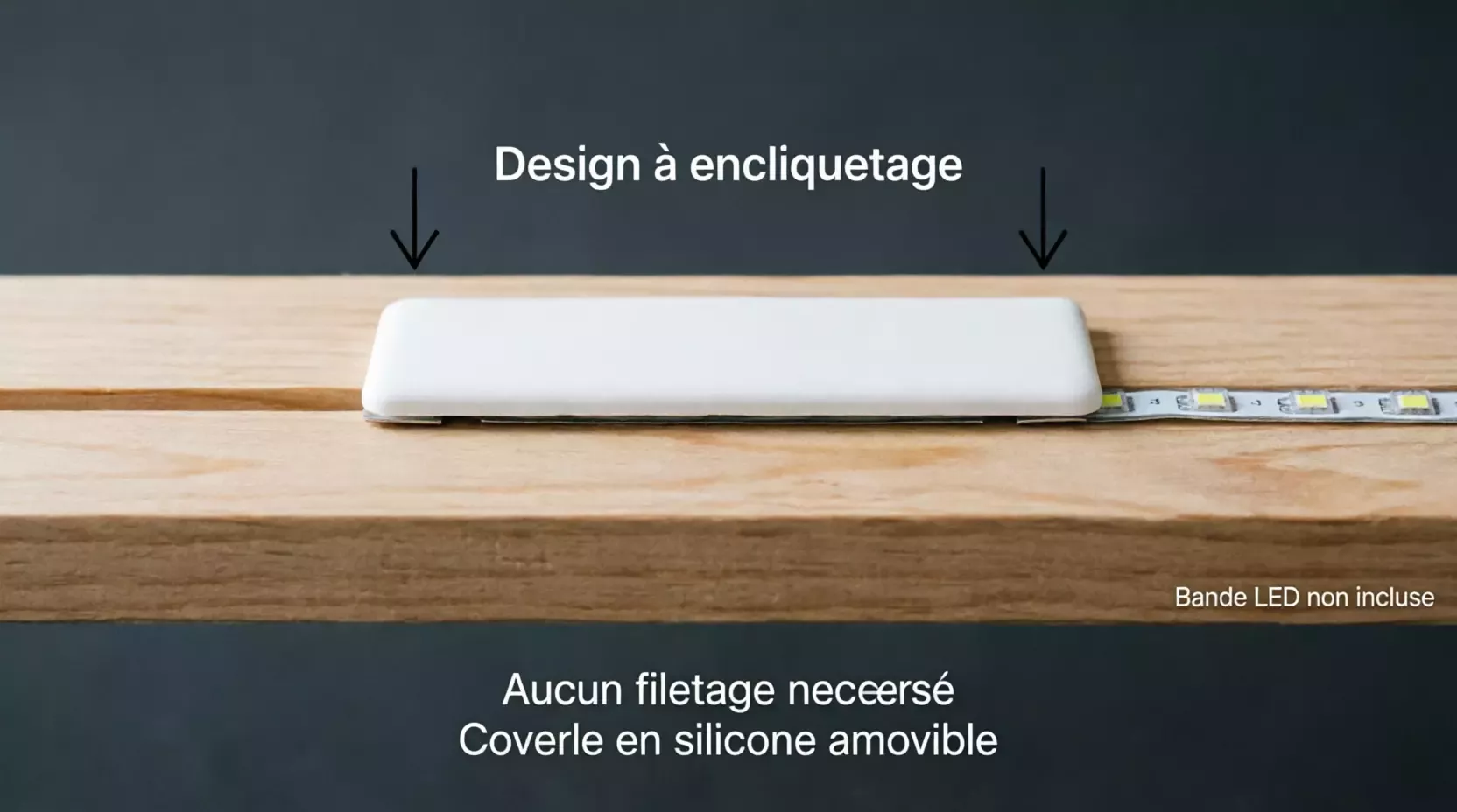 Profilé LED flexible en silicone 