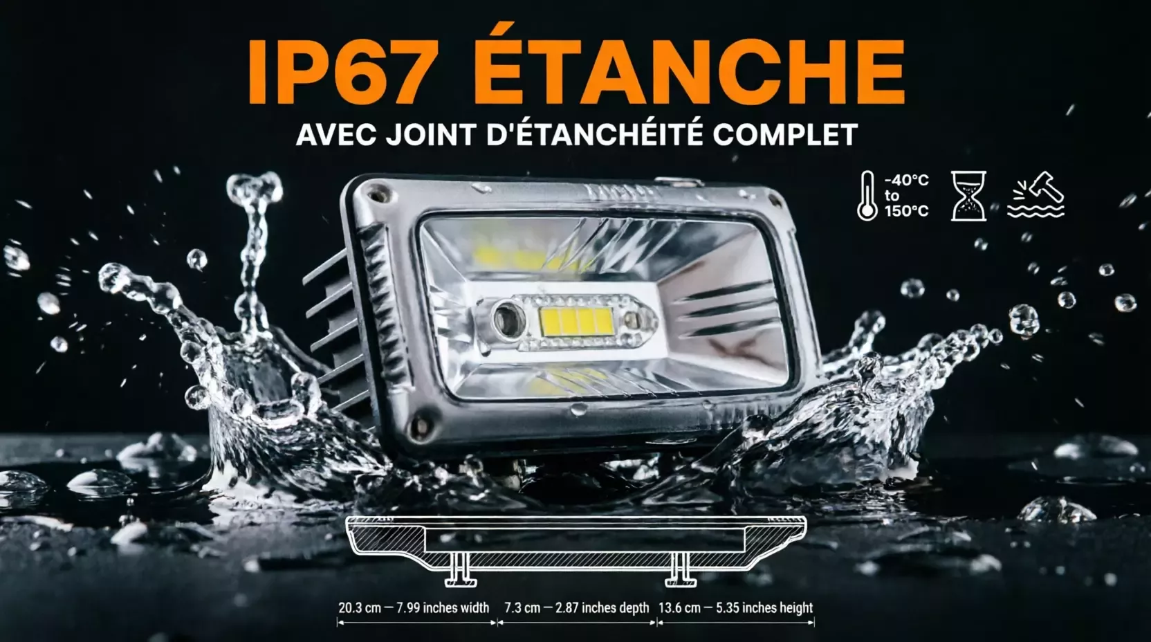 Lumière de sauna Halo LED pour Toyota Nissan GMC