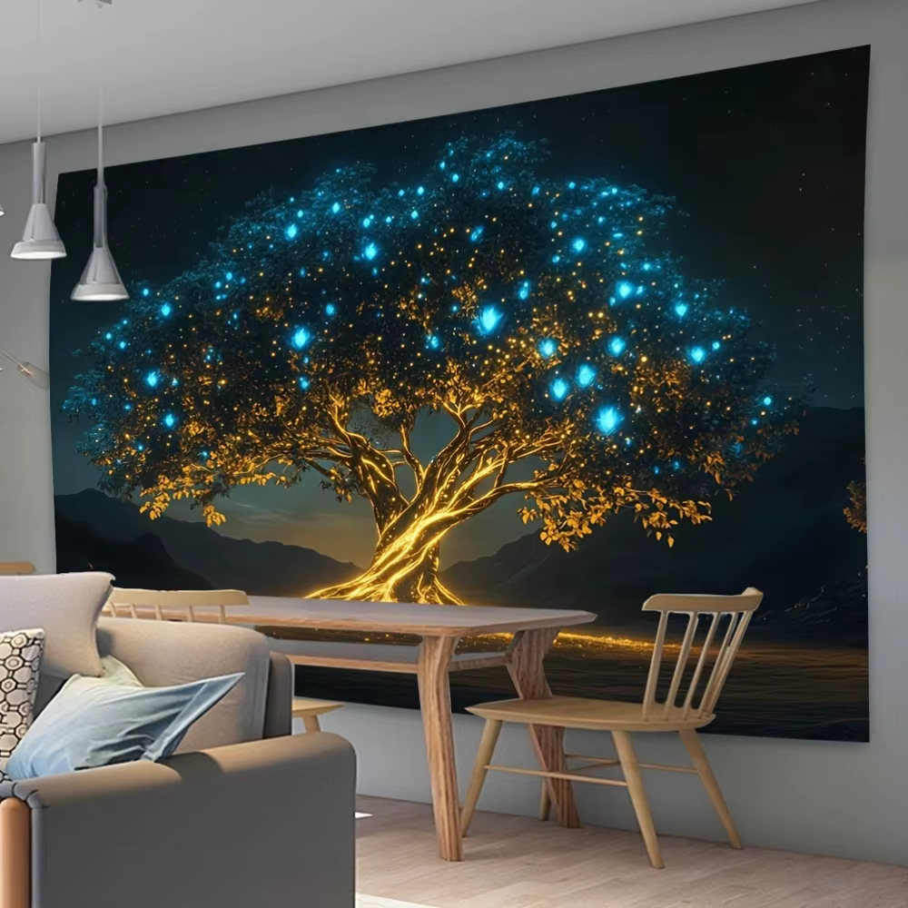 Tapisserie murale Arbre Magique Lumineux LED