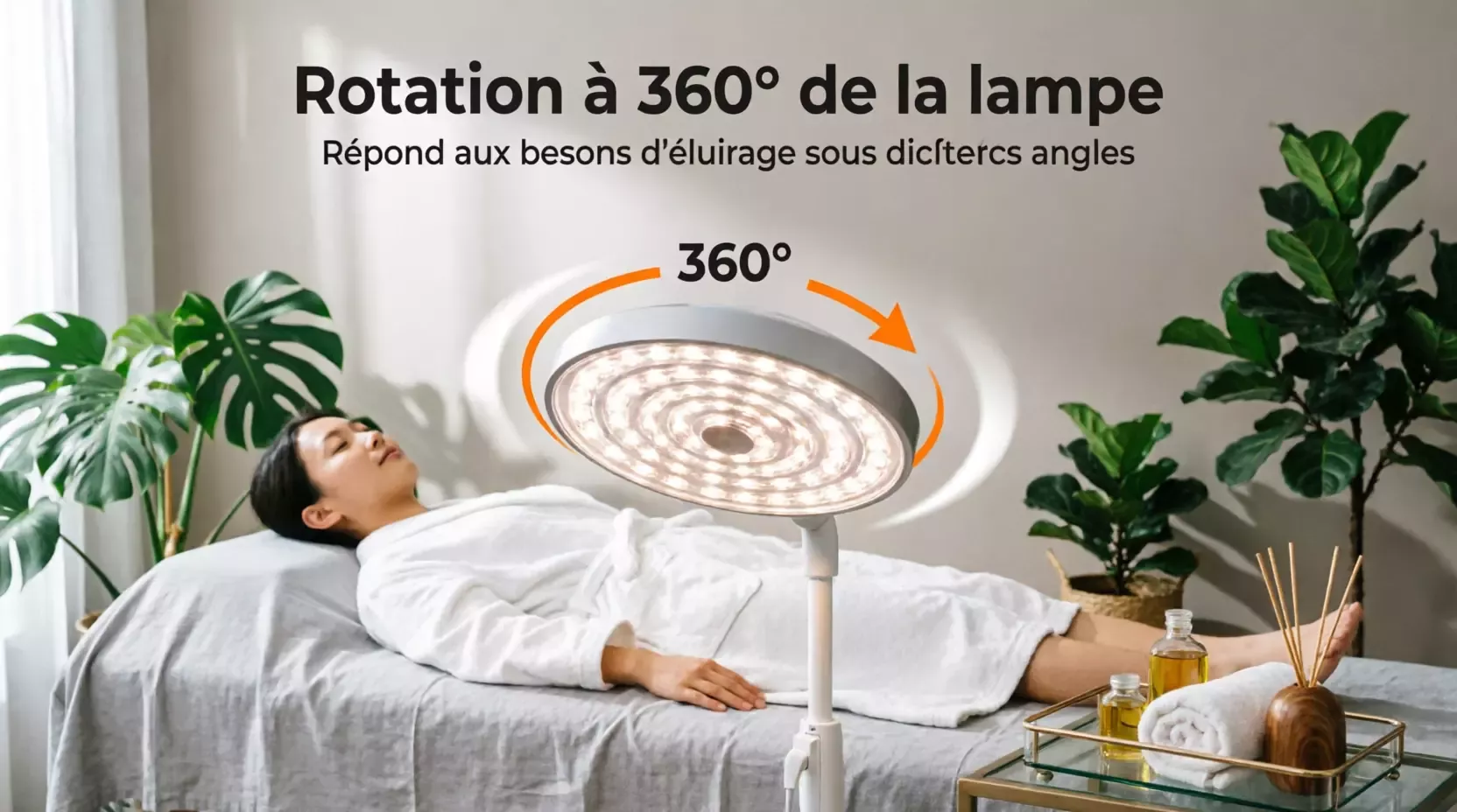 Lumière de remplissage demi-lune lumière vidéo LED pour le maquillage de beauté