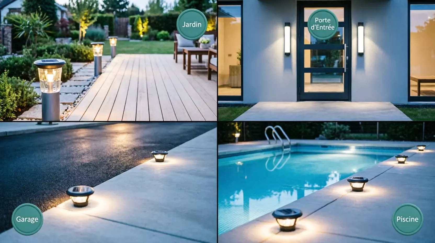 2 pièces 234LED applique murale solaire IP65 étanche