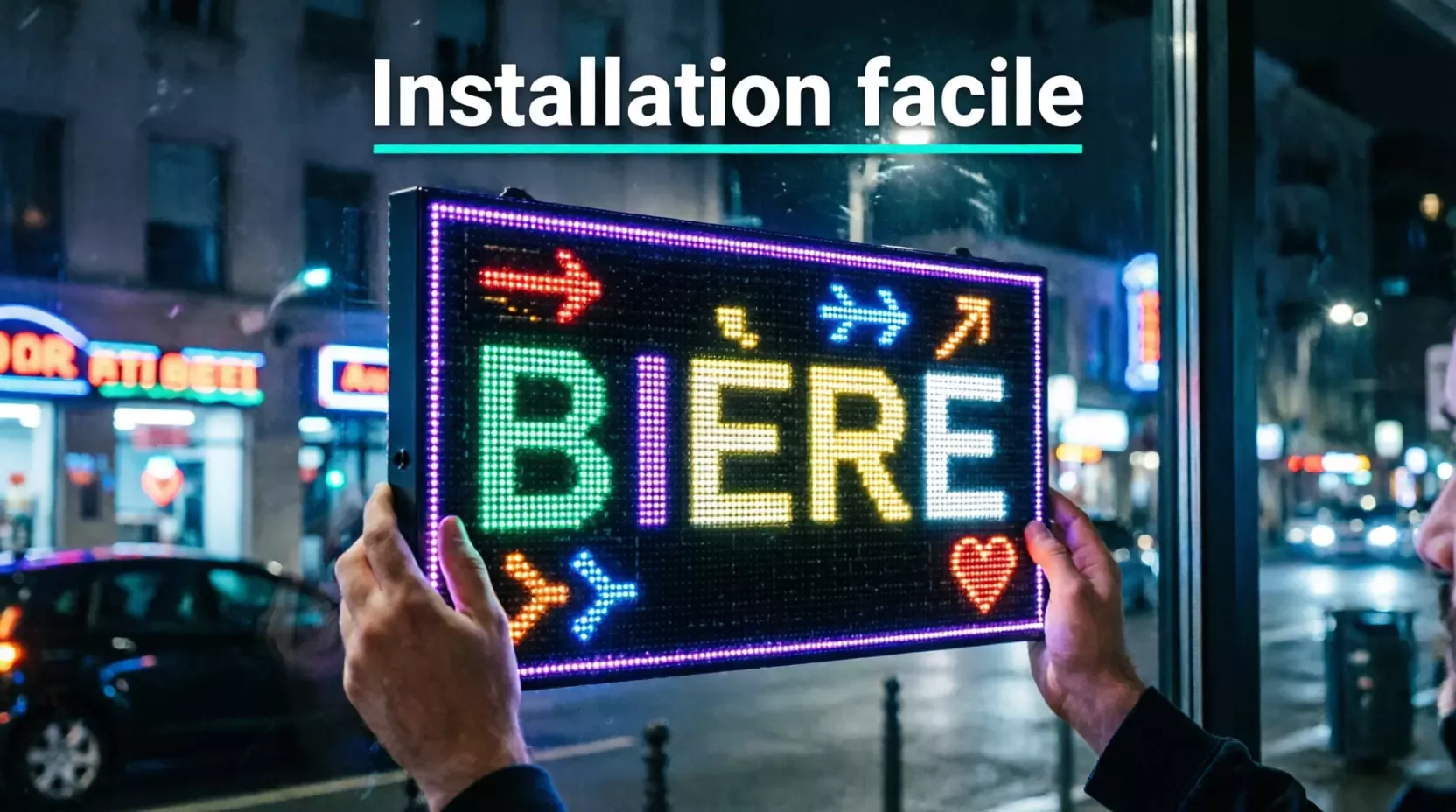 Panneaux publicitaires LED défilants