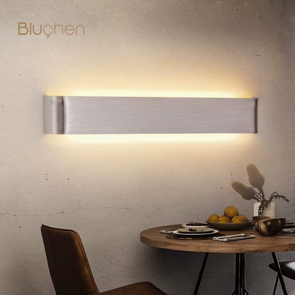 Applique murale Led en aluminium brossé