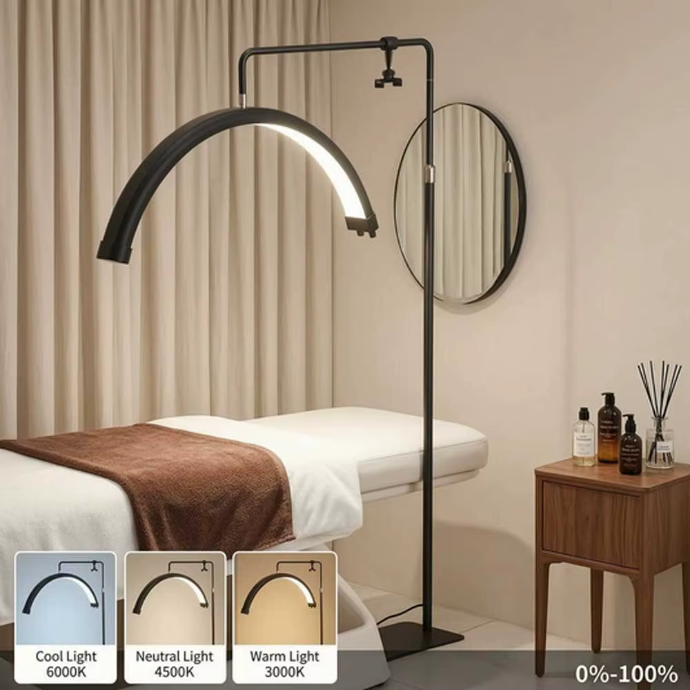 Lampe LED demi-lune pour cils