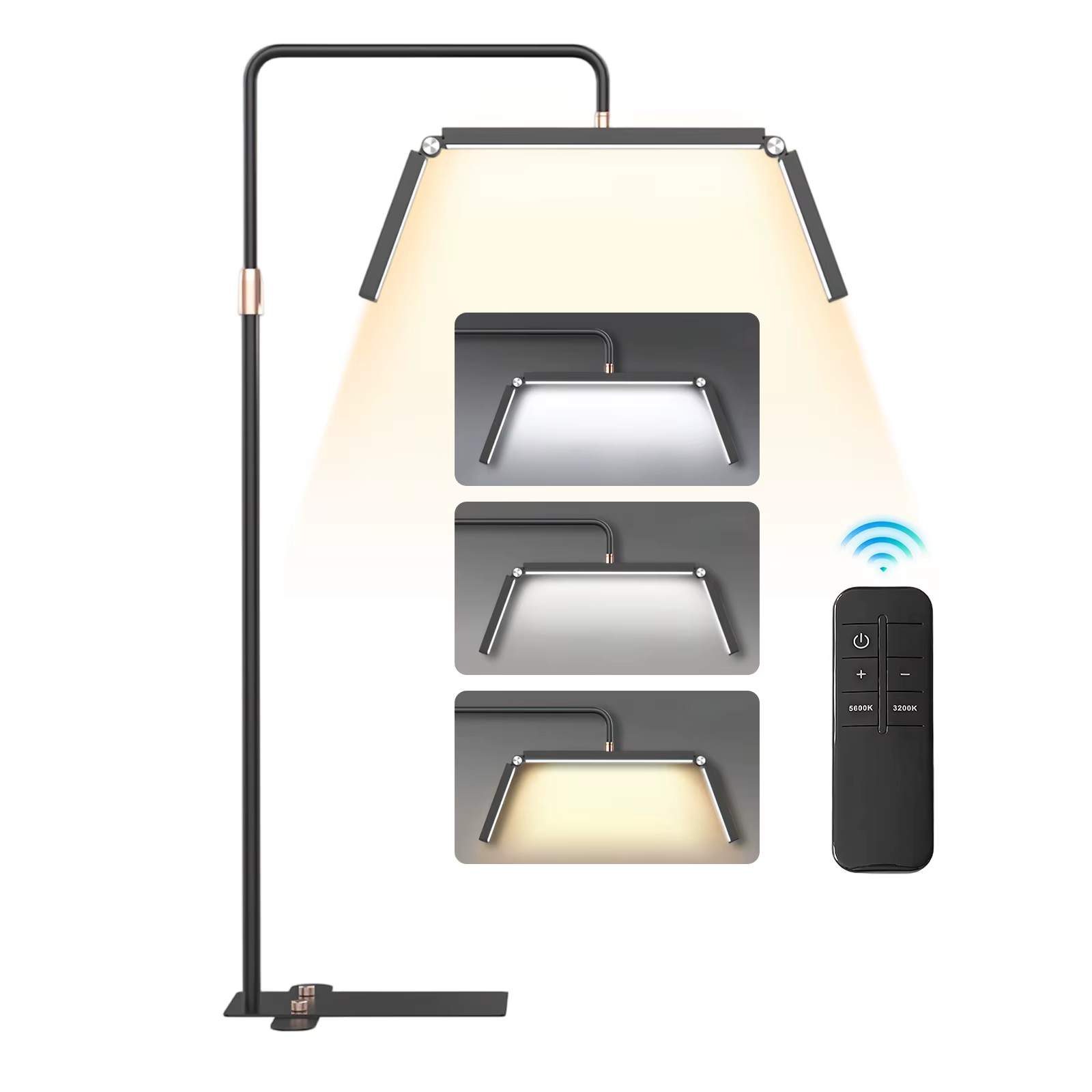 Lampe LED demi-lune pour cils