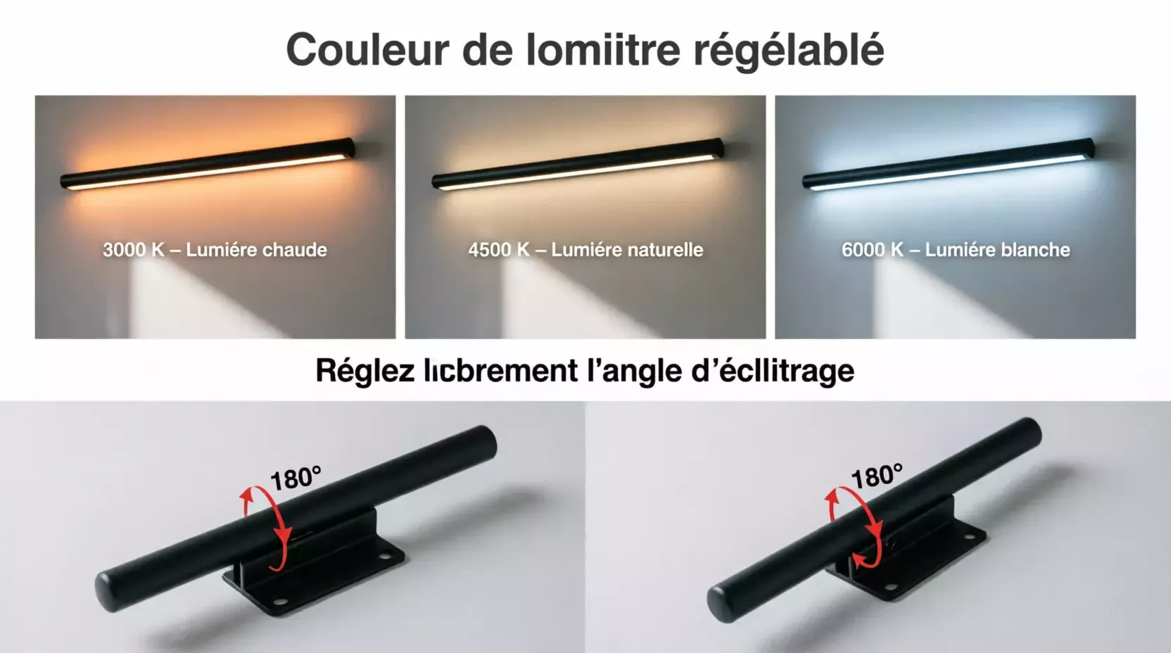 2 pièces  lampes murales LED pour Tableau